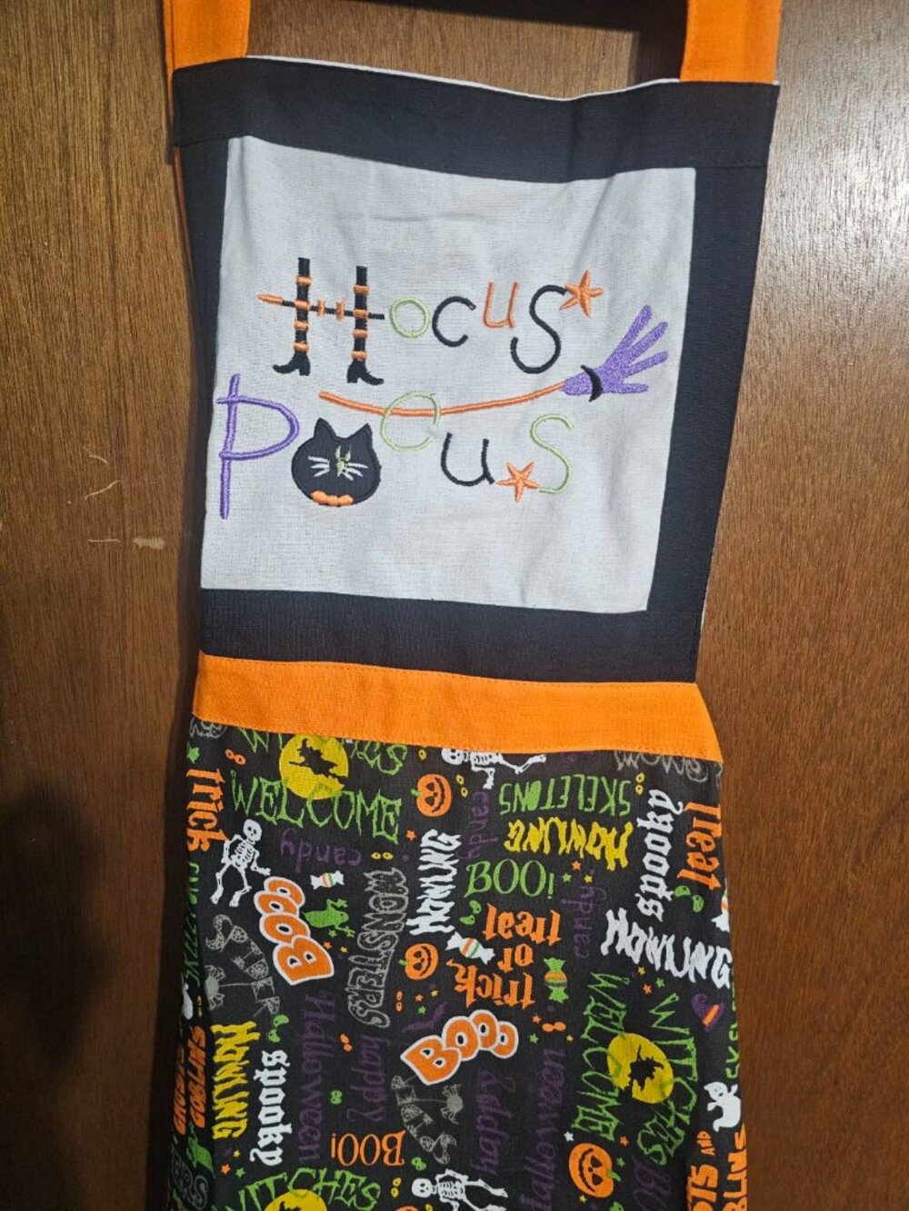 Jabara Women's Halloween Hocus Pocus Kitchen Apron 100% Cotton NEW